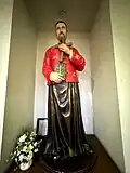 Statue of St. Joseph Freinademetz, S.V.D. St Michael Church, Kranji, Bekasi, West Java, Indonesia