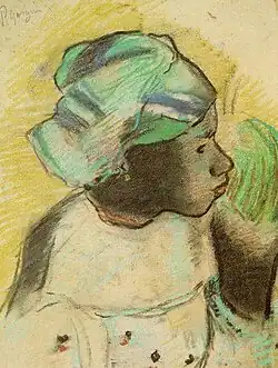 A young Martinican woman in Madras. By Paul Gauguin, 1887.
