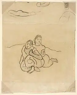 Pencil sketch, 1892, Art Institute of Chicago