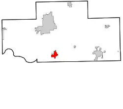 Location within Payne County and Oklahoma