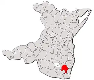 Location in Constanța County