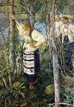 Maidens at the Headlands, Pekka Halonen, 1895