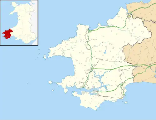 Fishguard is located in Pembrokeshire