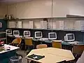 View of the computer lab before renovation.