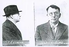 Percy Glading, 1938 mugshot