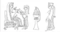 Impression of Achaemenid seal depicting Persian women
