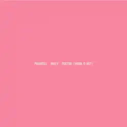 In small, centered white text, "PHARRELL MILEY DOCTOR (WORK IT OUT)" against a pink field.