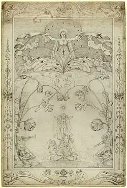 The Evening (1803), pen & pencil, 95.2 x 64&nbsp;cm.