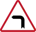 Sharp turn (left)