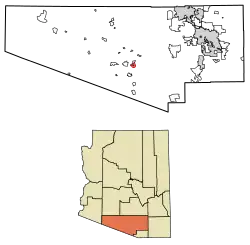 Location of Ali Molina in Pima County, Arizona.