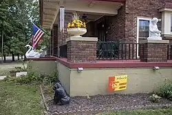 Pittsburg Gorillas lawn sign in Fort Scott Kanas, August 2023