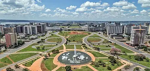 Monumental Axis as seen from the Brasília TV Tower