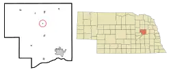Location of Tarnov, Nebraska