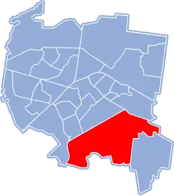 Location of Dojlidy within Białystok