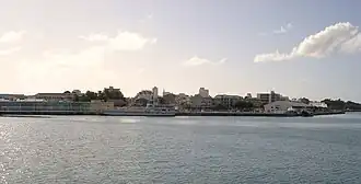A view of Pointe-à-Pitre, from the seaport