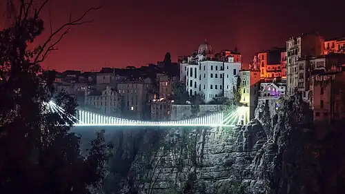 Night view of the bridge