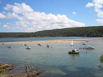 Port Hacking estuary at Lilli Pilli