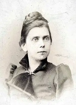 Portrait photograph of Sigrid af Forselles in Florence, circa late 1880s