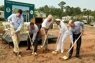Groundbreaking ceremony for the new Richard C. Shelby Center for Ecosystem Based Fisheries Management lab, 2008