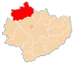 Location within the voivodeship