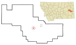 Terry, Montana located in Prairie County