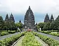 The Prambanan Temple of Central Java, reflecting Hindu architectural influences.[19]