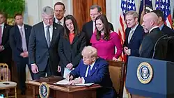 President Trump signed the Laken Riley Act into law, January 29, 2025