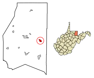 Location of Terra Alta in Preston County, West Virginia.