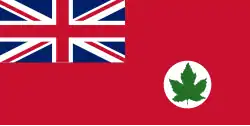 Proposed national flag by H. Spencer Howell of the Canadian Club of Hamilton, Ontario (1895)