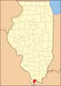 Pulaski County at the time of its creation in 1843