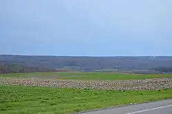 Hills in the township's east