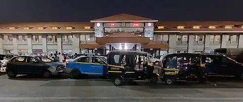 Night view of entrance building