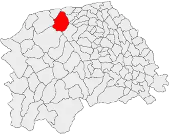 Location in Suceava County