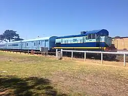 1107 sitting at the Bellarine Railway