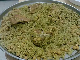 Qidreh with chickpeas