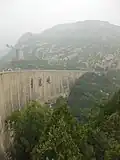 Qinglong Dam on the north of the town, 2012