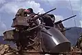 Quad mount used for convoy security along Route 9, Vietnam 1968