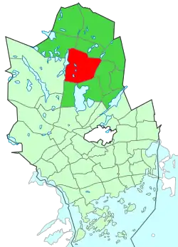 Location of Röylä within Espoo