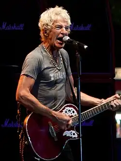 Cronin performing with REO Speedwagon in 2011