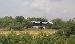 Ruins of the "Red Inn" in Făgetu