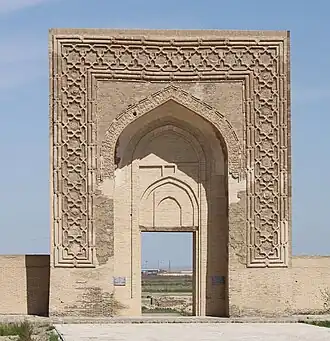 Gateway of Ribat-i Malik in Uzbekistan (c. 1068–1080, Great Seljuk period) [45]