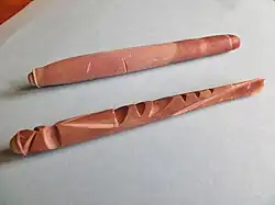 Radiols (spikes) of Heterocentrotus mamillatus sculpted