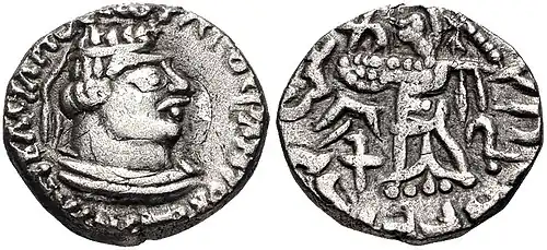 Coin of Rajuvula, c. 10 CE