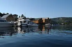 View of the harbour at Råkvåg