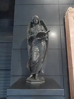 Recording Angel statue for London Joint City and Midland Bank war memorial