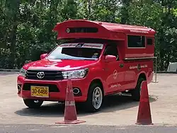 Red Songthaew, provides transport within the city