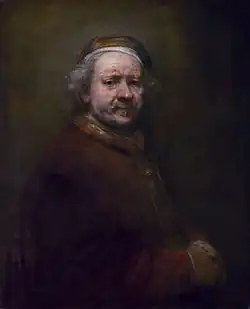 Self-Portrait at the Age of 63 (1669, the year he died), National Gallery, London