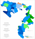Ethnic structure of Republic of Srpska by municipalities 1991 (territorial organization from 2013)