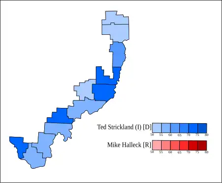 Results from the 2002 House Election in OH-6