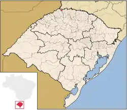 Location of Vista Gaúcha in Rio Grande do Sul